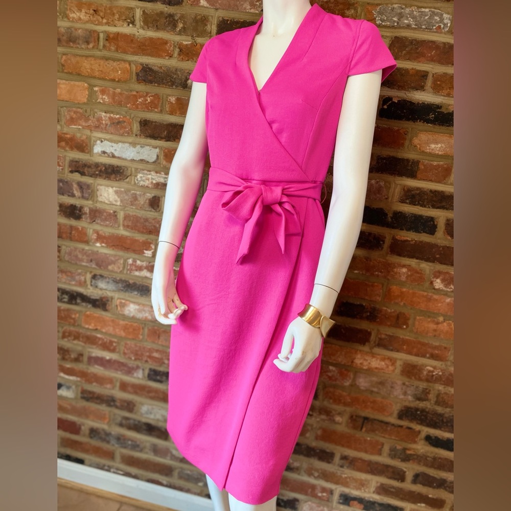 NWT J. Crew Faux-Wrap Dress in Triple Dobby